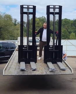 Тест-драйв складской техники на нашем складе в Долгопрудном